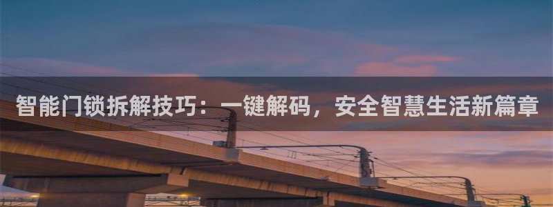 金年会赞助曼联：智能门锁拆解技巧：一键解码，安全智慧生活新篇