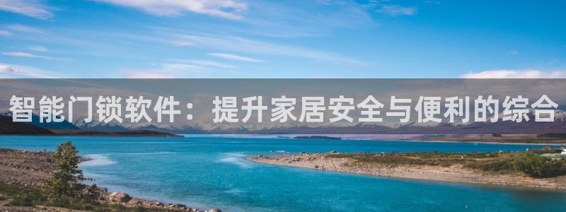 金年会全站app：智能门锁软件：提升家居安全与便利的综合