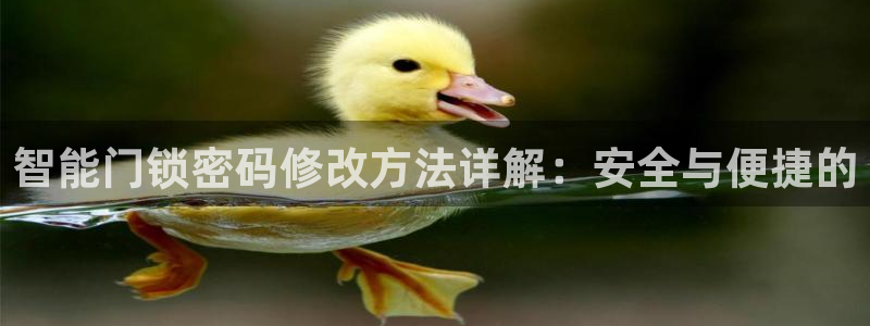 金年会取款：智能门锁密码修改方法详解：安全与便捷的