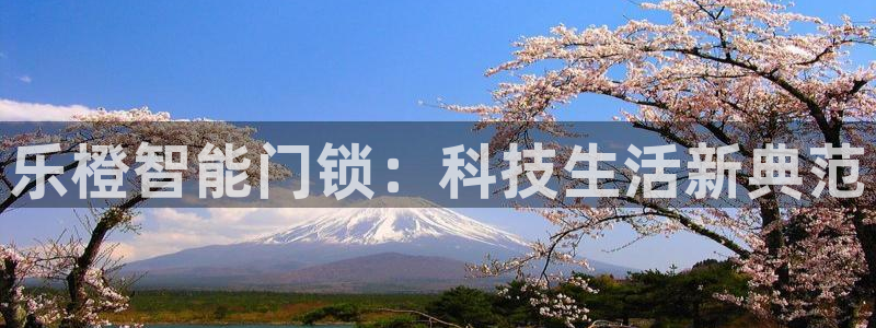 金年会现金网：乐橙智能门锁：科技生活新典范