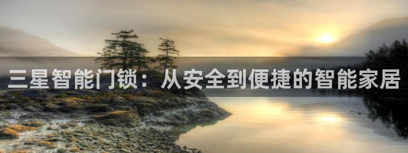 金年会和万博：三星智能门锁：从安全到便捷的智能家居