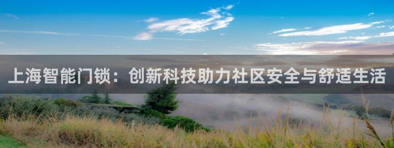 金年会娱乐-平台登录：上海智能门锁：创新科技助力社区安全与舒