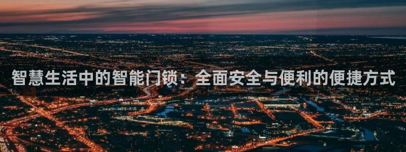 金年会手机app：智慧生活中的智能门锁：全面安全与便利的便捷