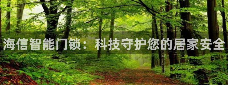 金年会中国金年会登录：海信智能门锁：科技守护您的居家安全