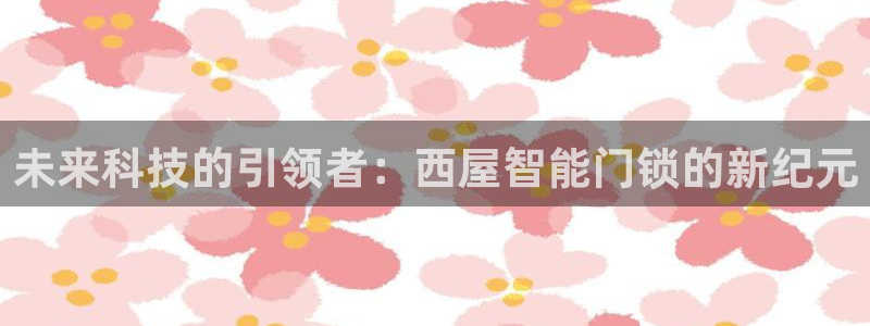 金年会官方客服：未来科技的引领者：西屋智能门锁的新纪元