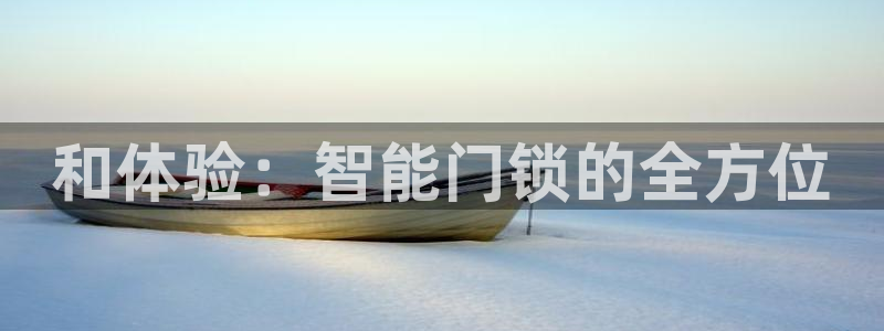 金年会赞助商：和体验：智能门锁的全方位