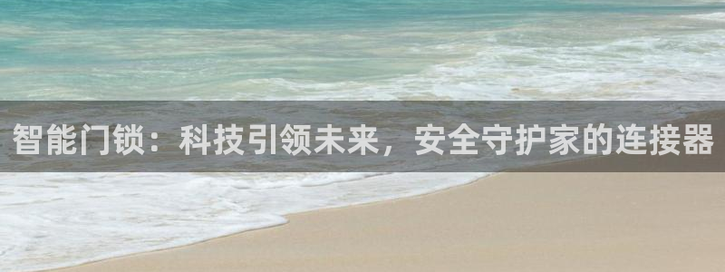 金年会官：智能门锁：科技引领未来，安全守护家的连接器