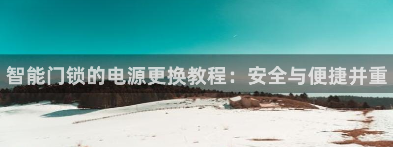 金年会全站：智能门锁的电源更换教程：安全与便捷并重