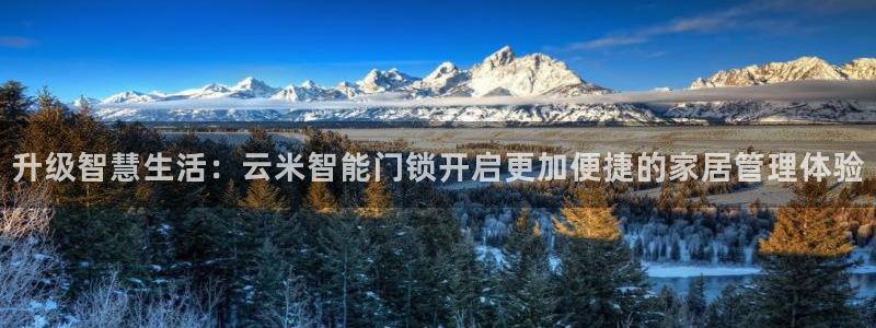 金年会手机官网：升级智慧生活：云米智能门锁开启更加便捷的家居