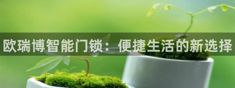 金年会app下载中国金年会：欧瑞博智能门锁：便捷生活的新选择
