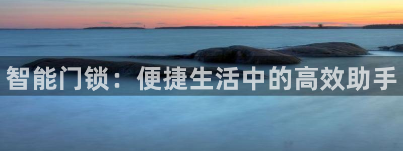 金年会官方客服：智能门锁：便捷生活中的高效助手