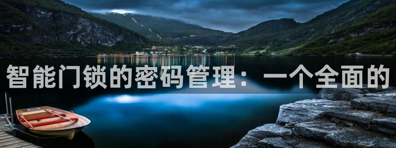 金年会棋牌：智能门锁的密码管理：一个全面的
